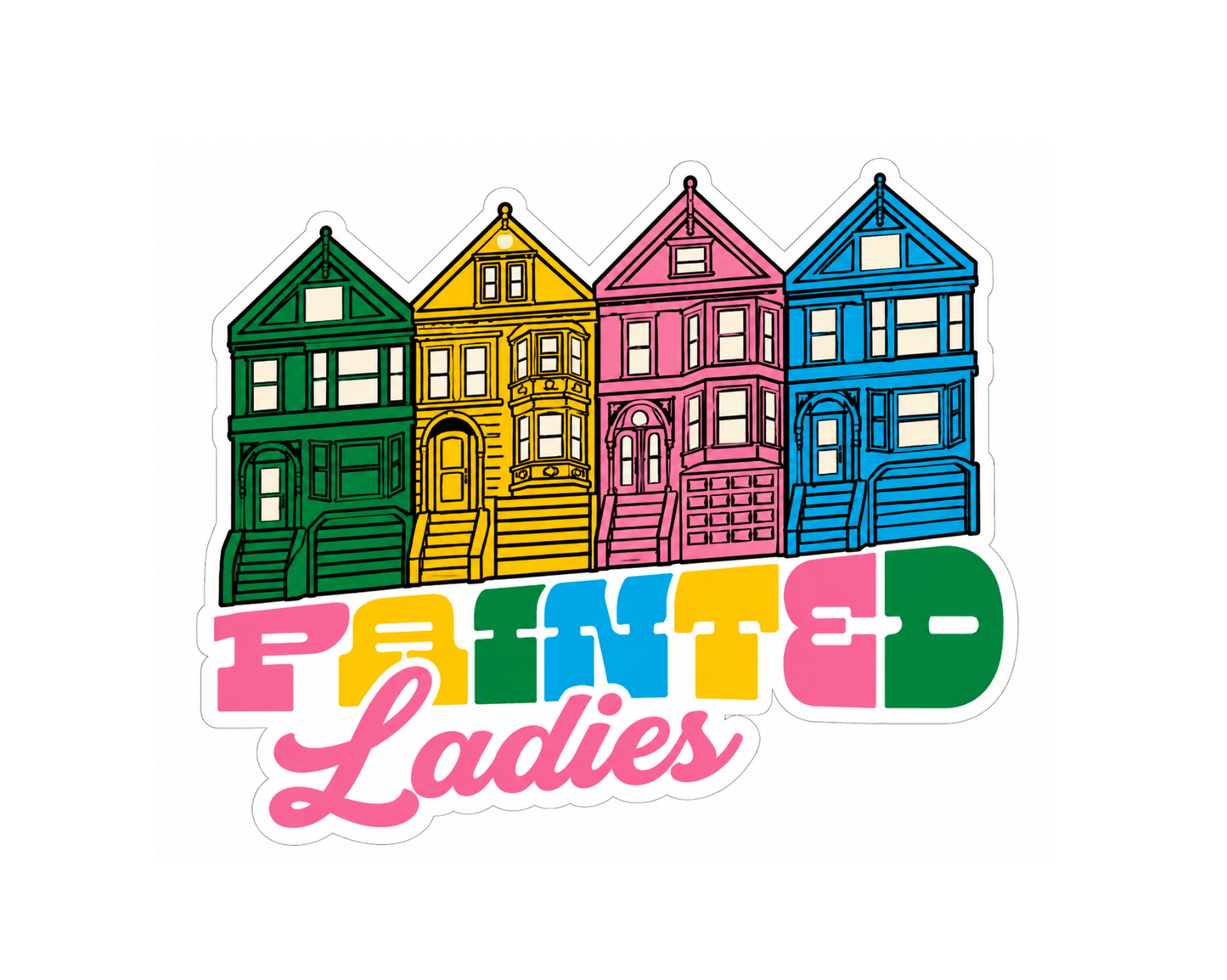 SF Painted Ladies Sticker