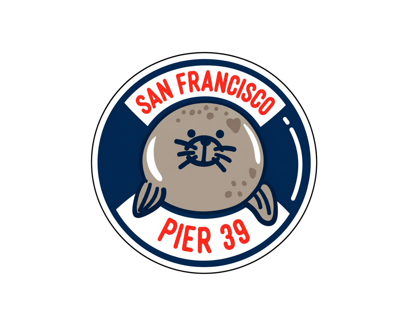 SF Pier 39 Baby Seal Sticker