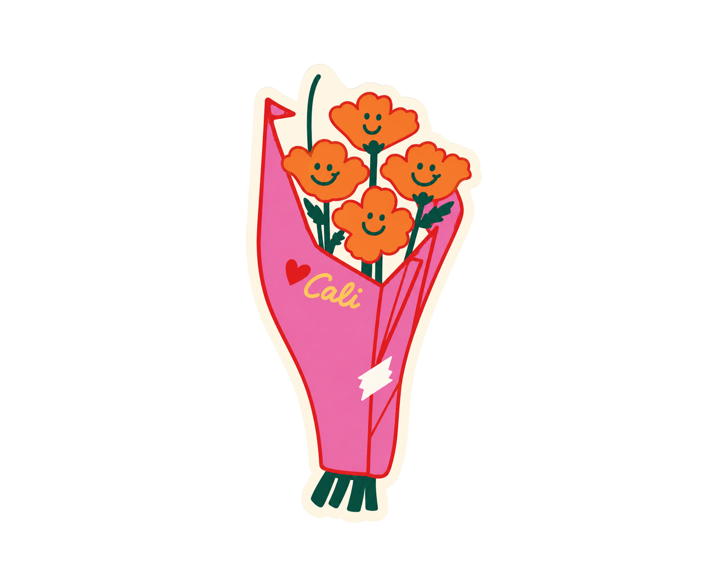 California Bouquet Sticker