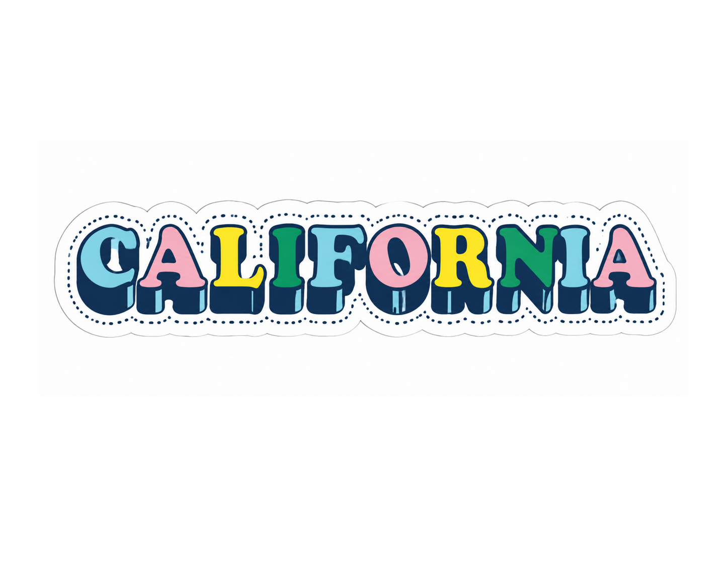 California Typo Sticker