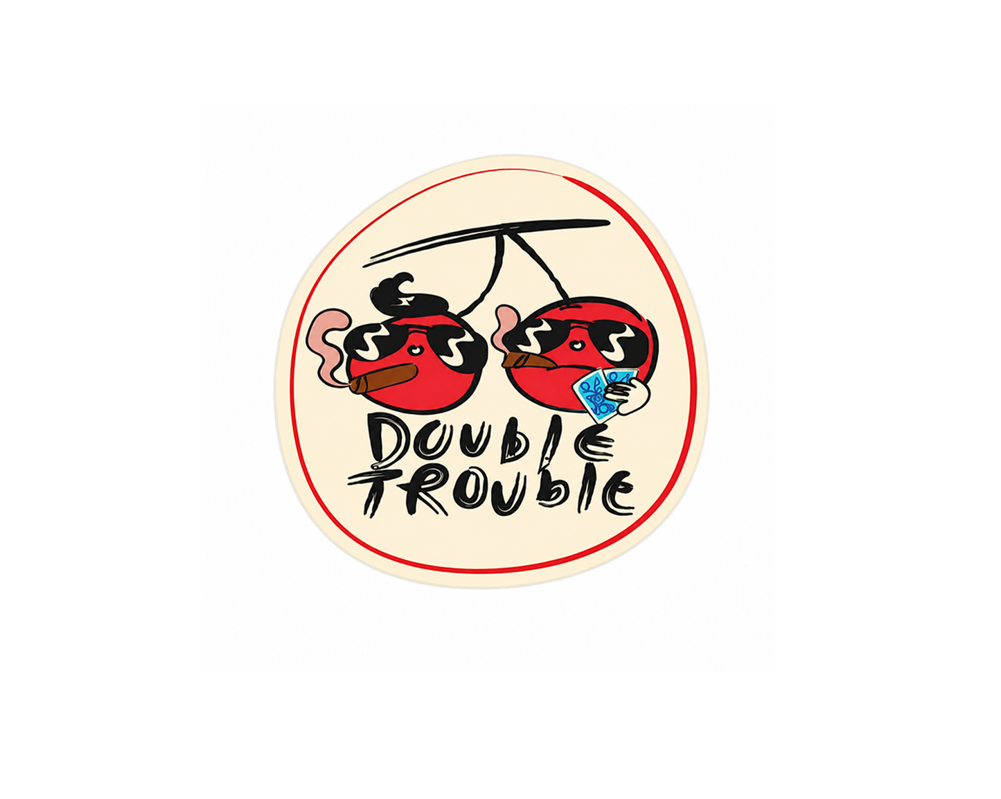 Double Trouble Sticker