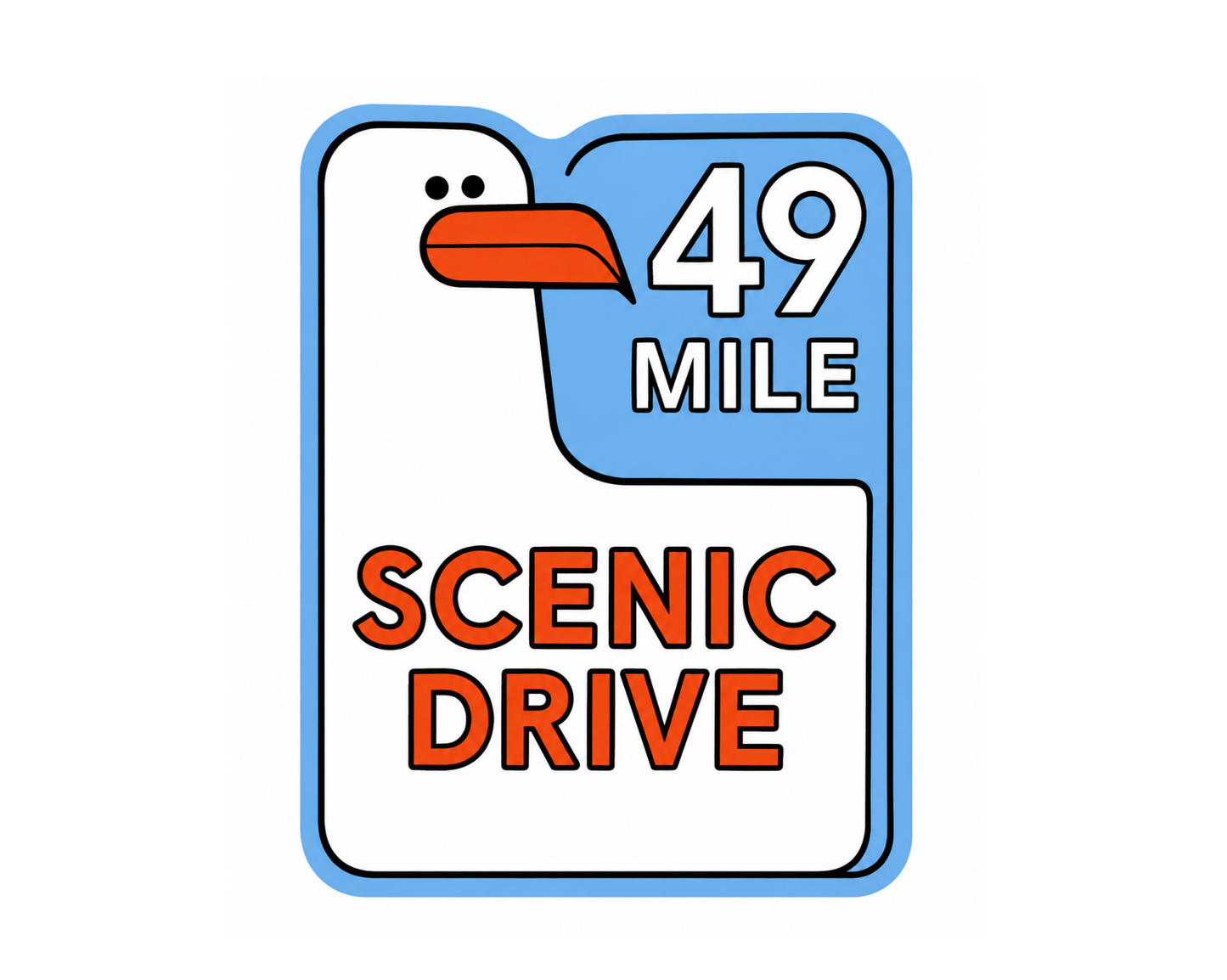 SF 49 Mile Scenic Drive Sticker