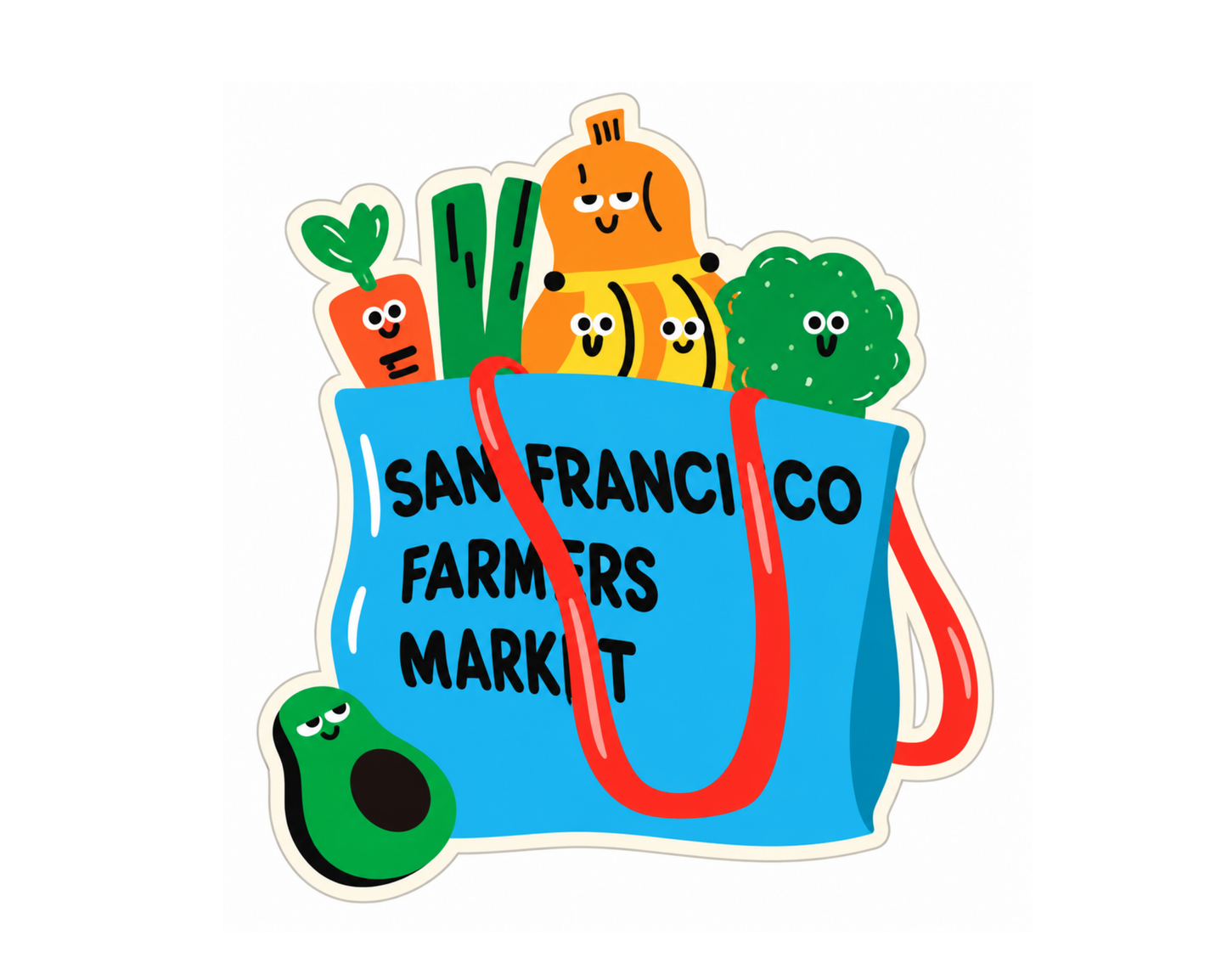 SF Farmers Market Sticker