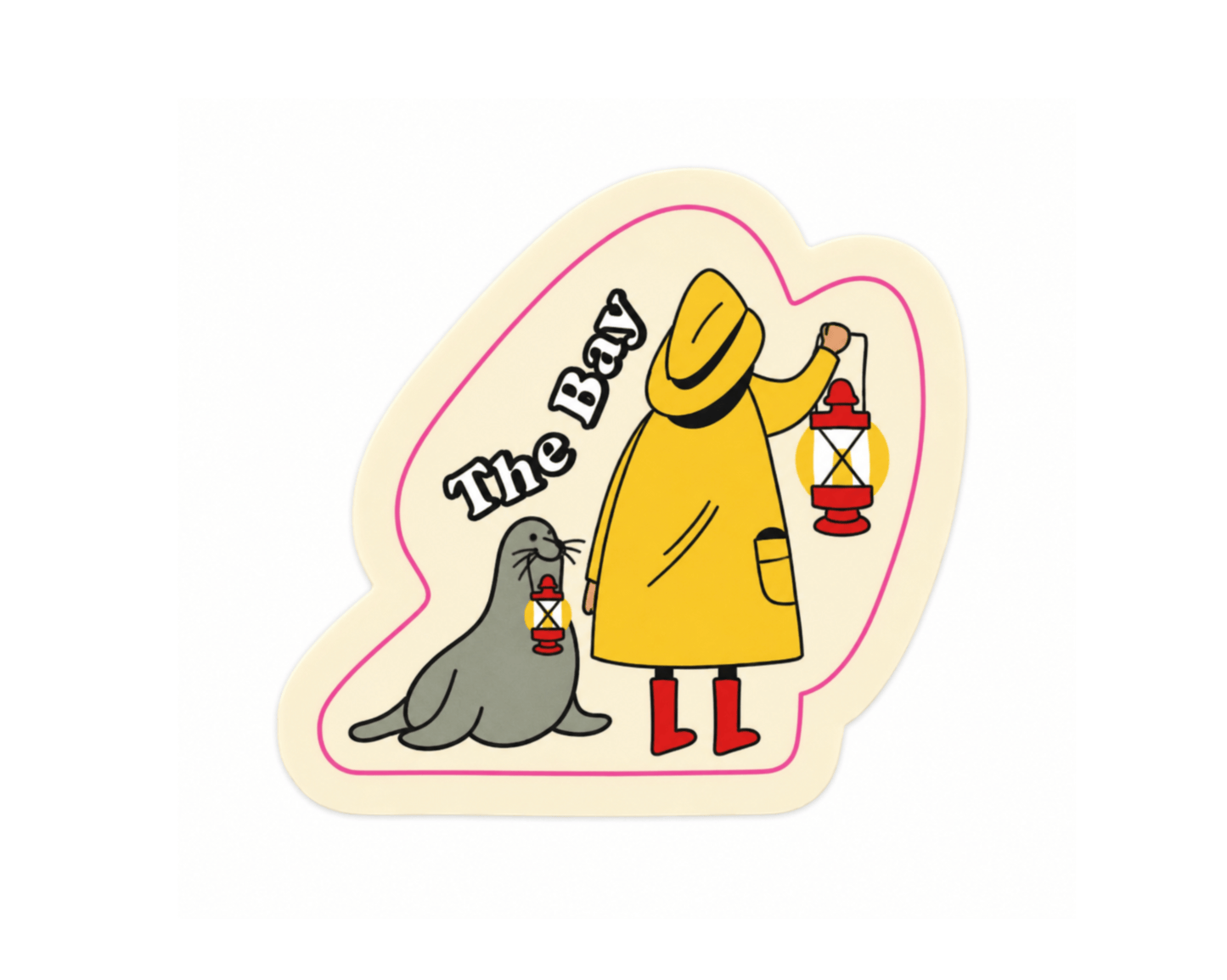 SF The Bay Fisherman with Pet Seal Sticker