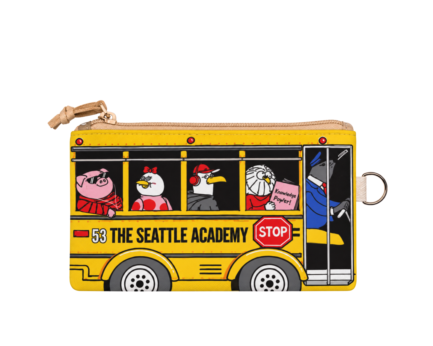 Seattle School Bus Small Pouch