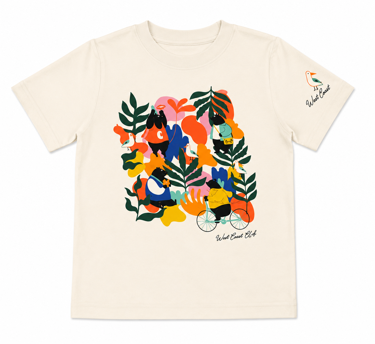CA Floral Bear T-Shirt