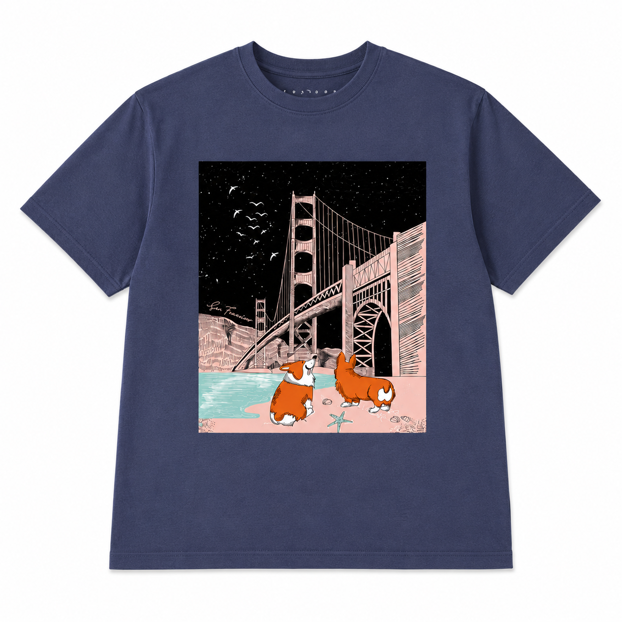SF Corgi Golden Gate Kids T-Shirt