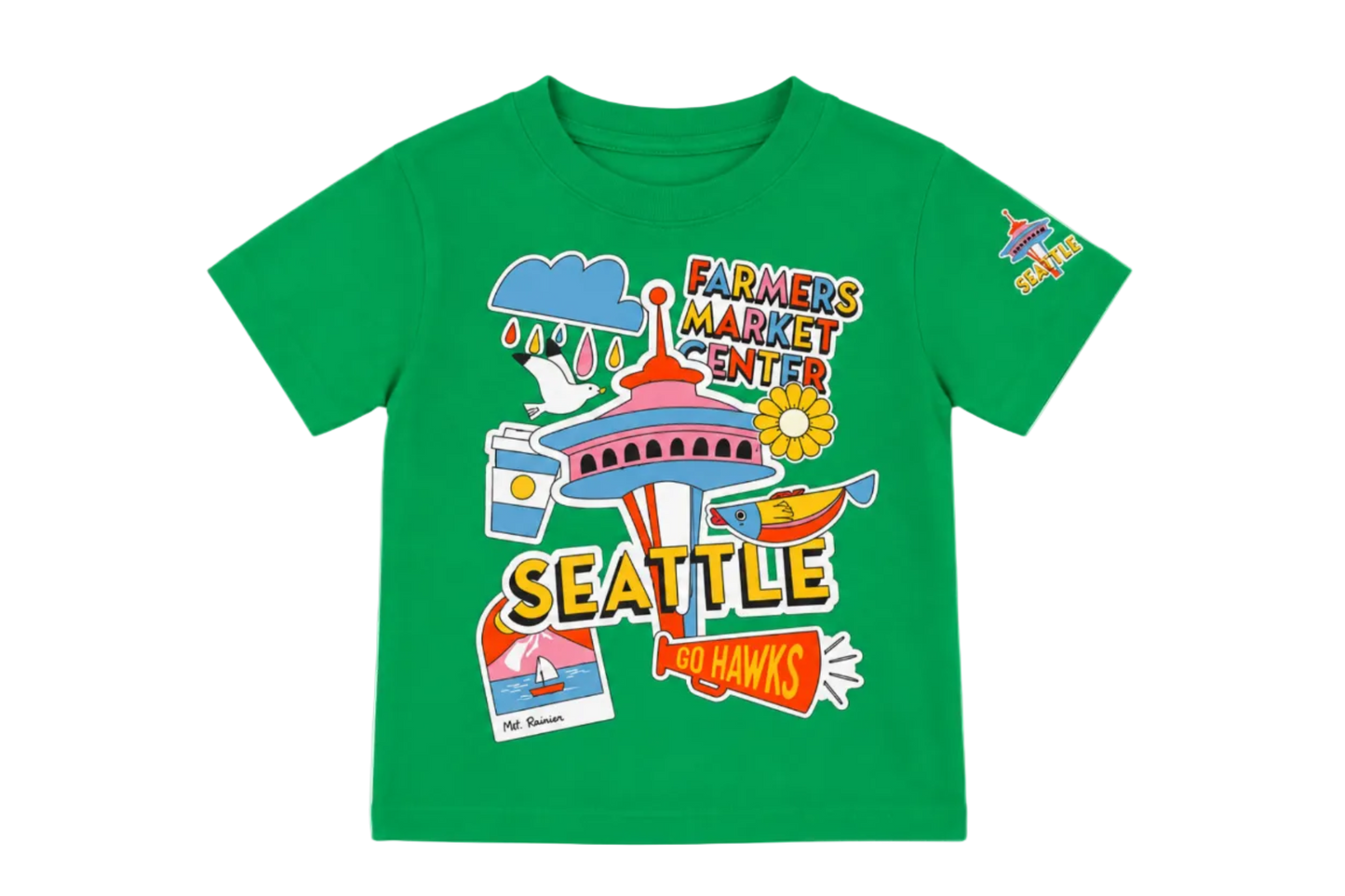 Seattle Icon Typo Kid's T-Shirt