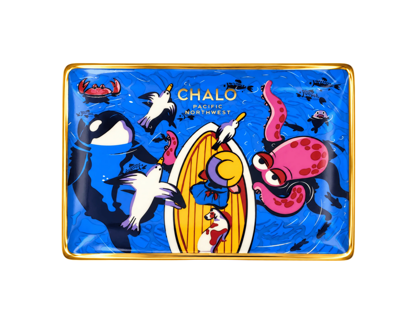 PNW Octo Marine Porcelain Tray