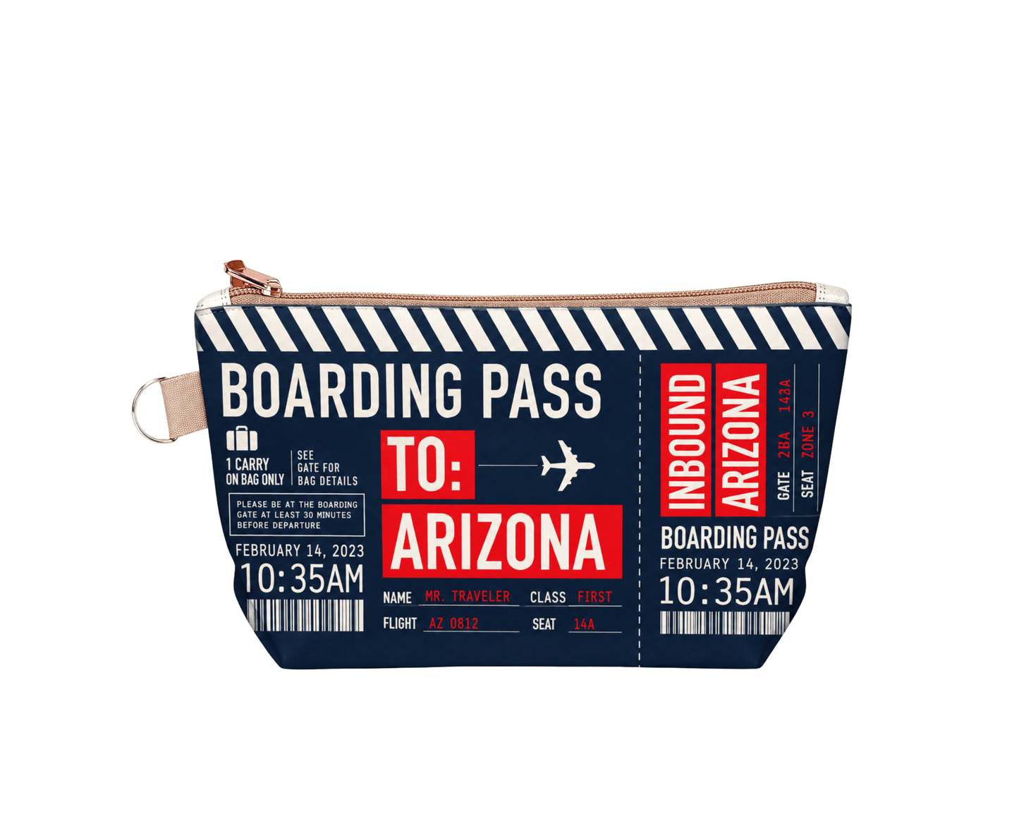 Arizona Boarding Pass Medium Pouch