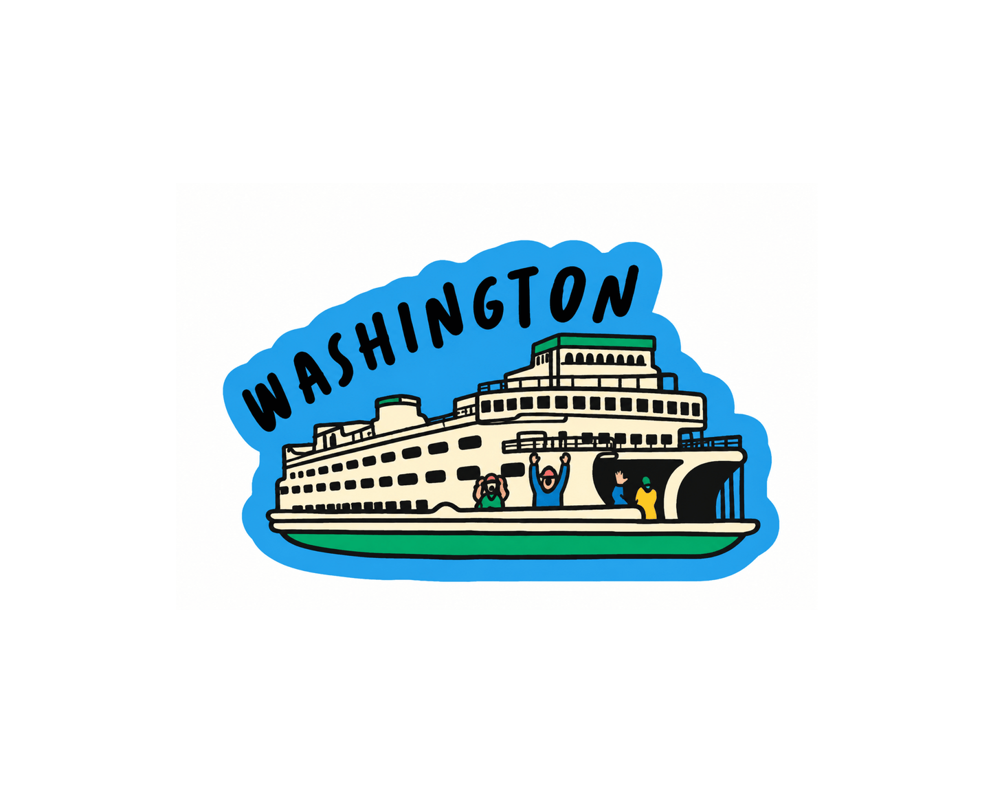Washington Ferry Sticker