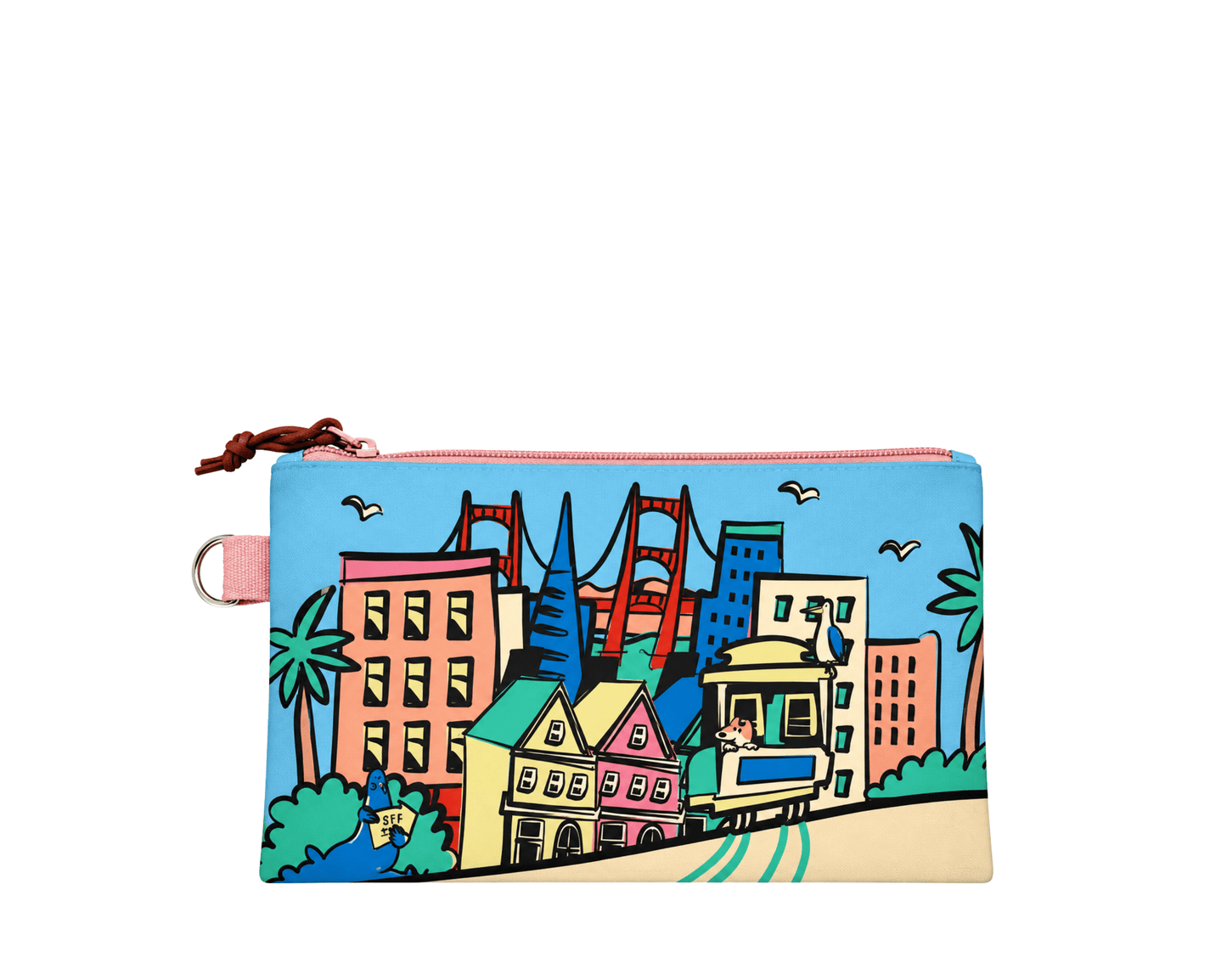 SF Streets of San Francisco Small Pouch