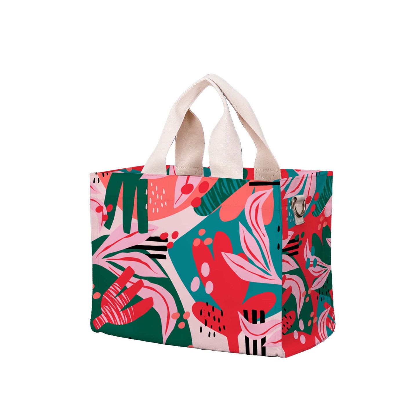 Floral Abstract Medium Tote