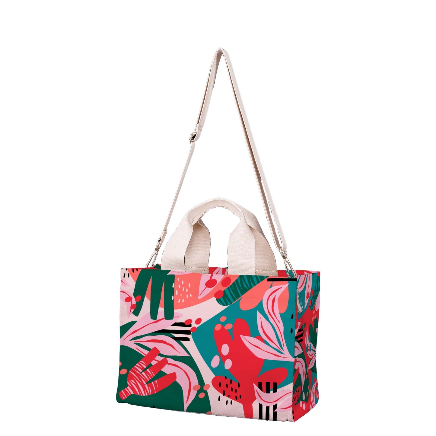 Floral Abstract Medium Tote