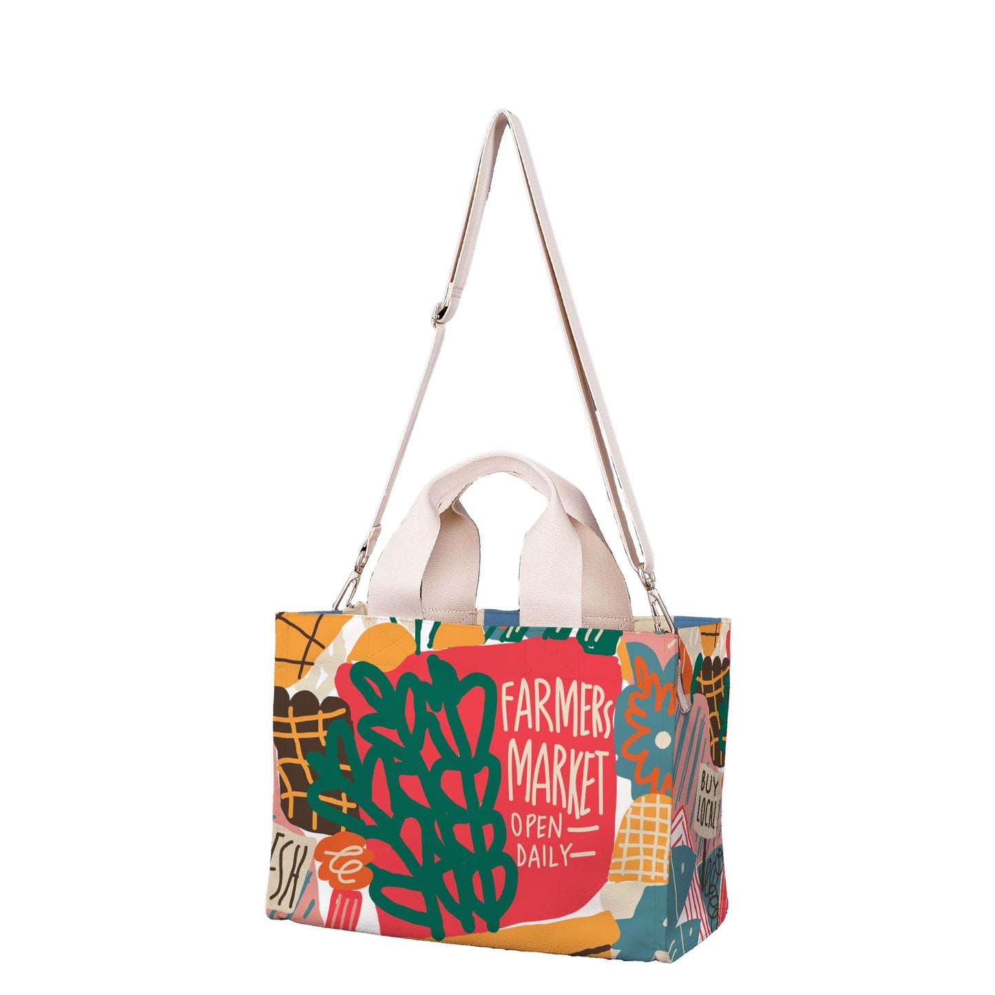 Market Abstract Medium Tote