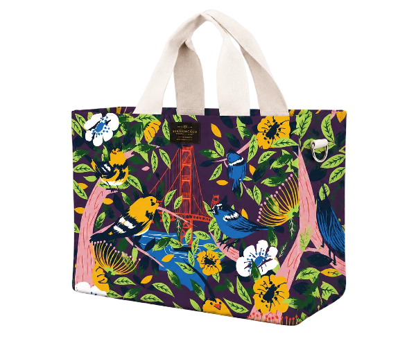 SF Golden Gate Finches Medium Travel Tote