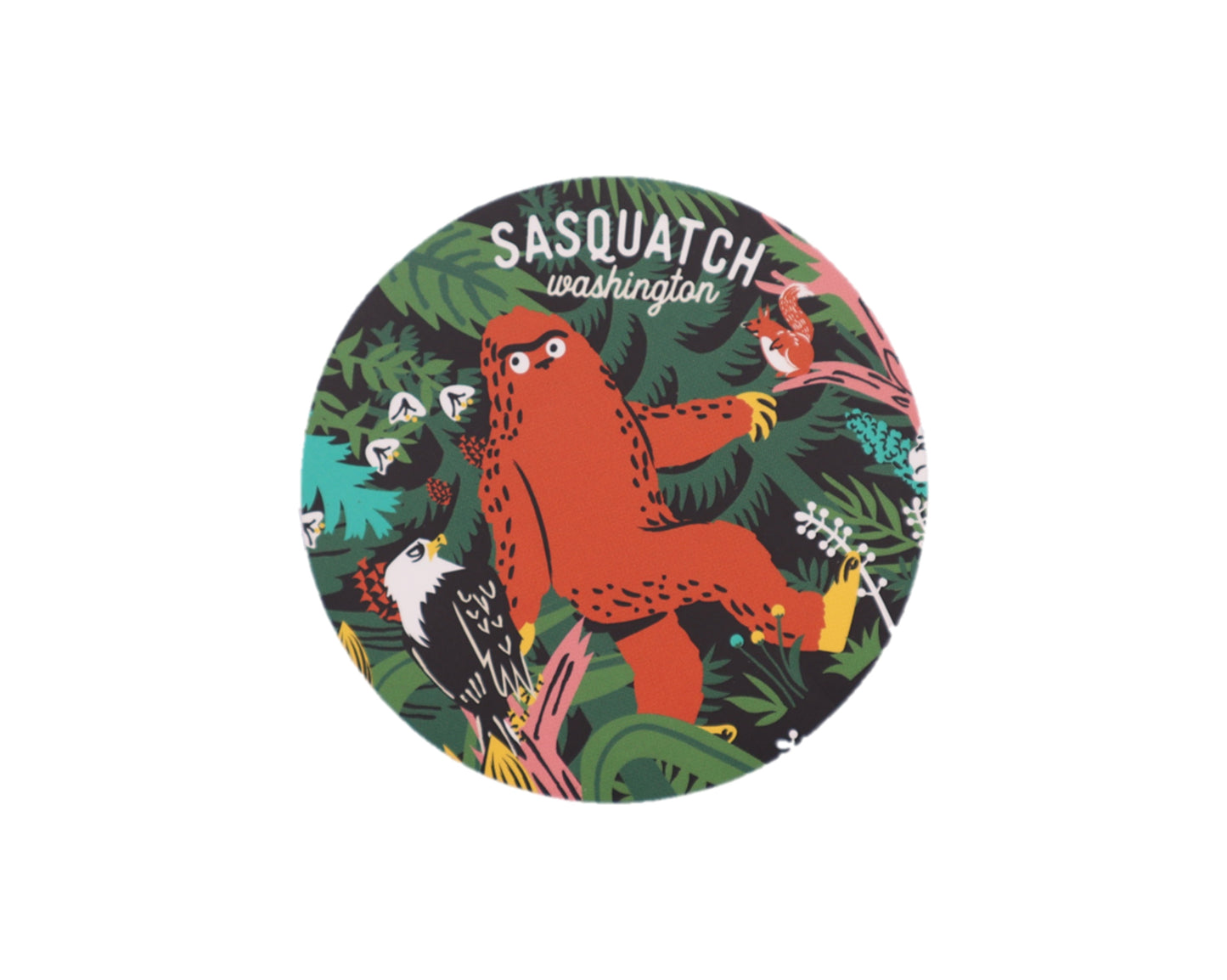 Seattle Big Foot Forest Lifestyle Sticker