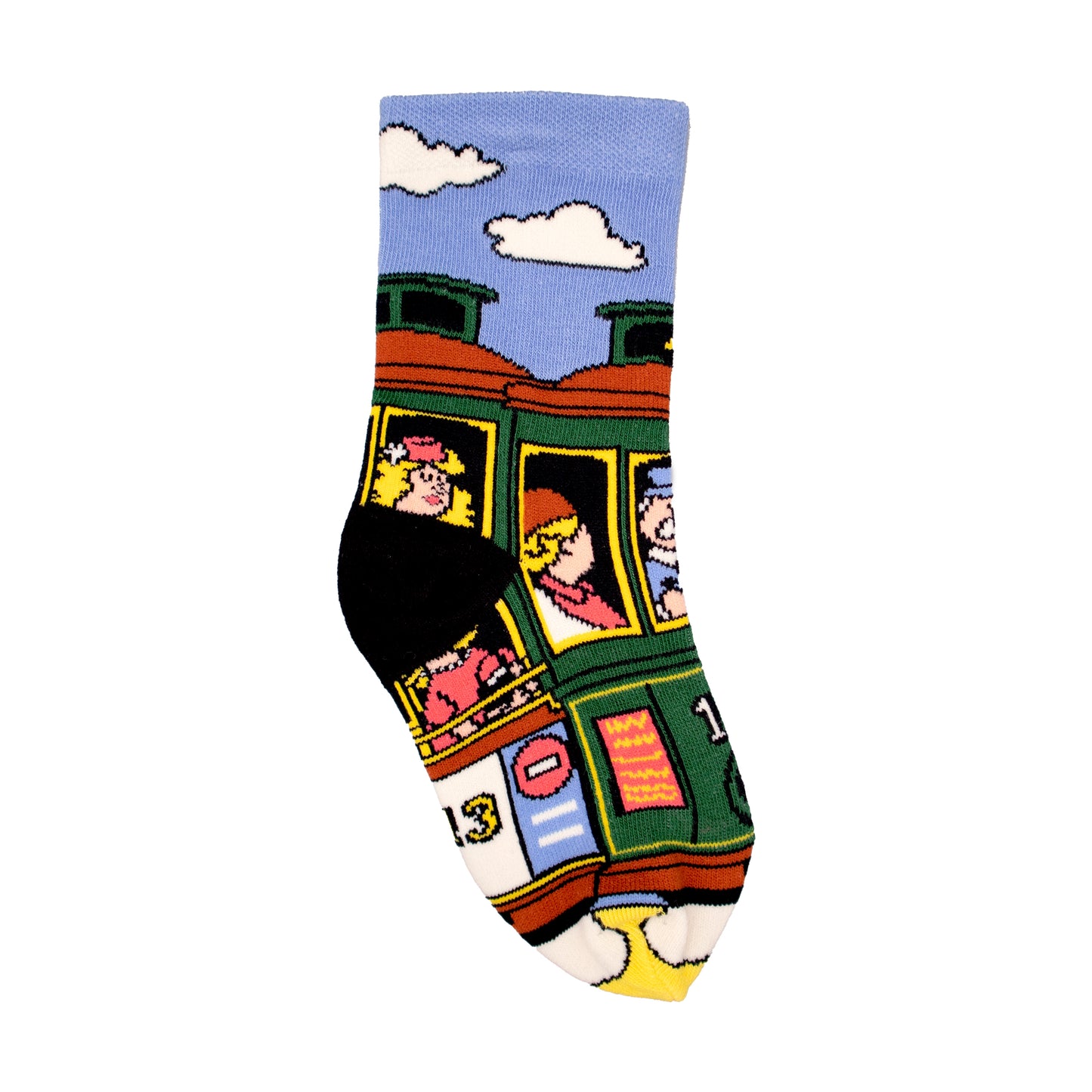 SF Cable Car Kids Crew Socks