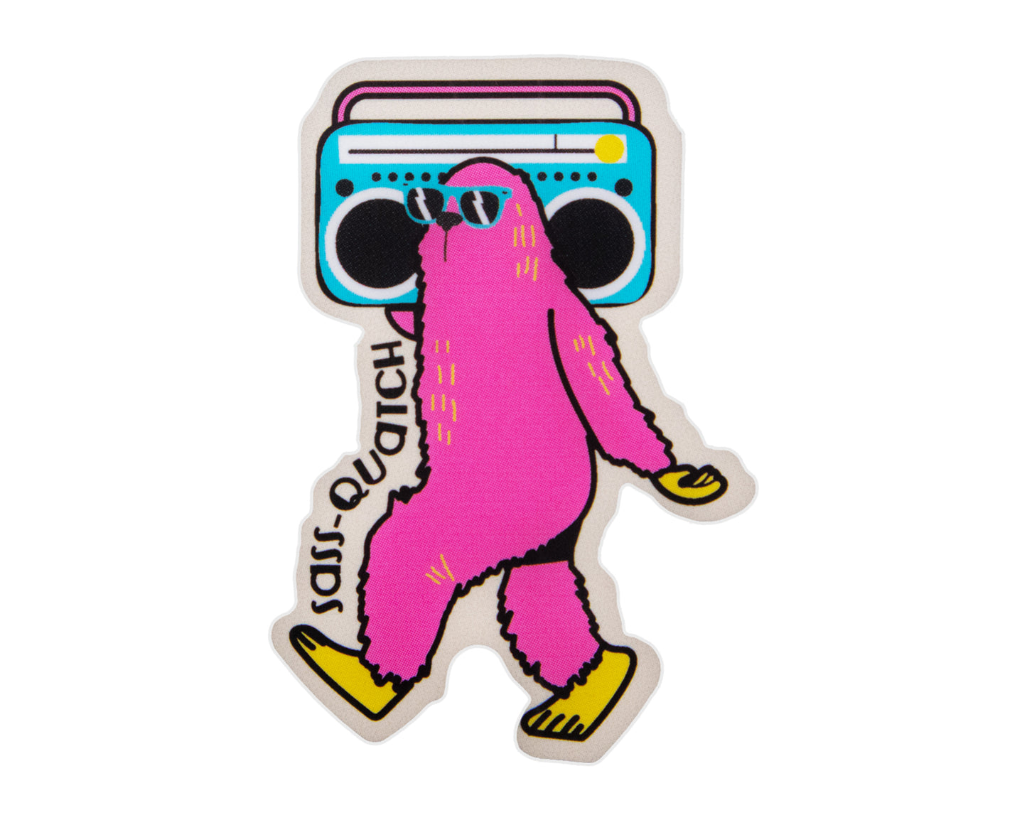 PNW Bigfoot Boombox Sticker
