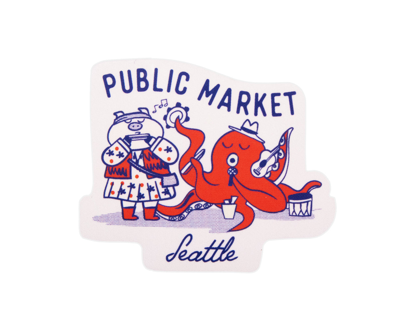 Seattle Buskers Small Sticker