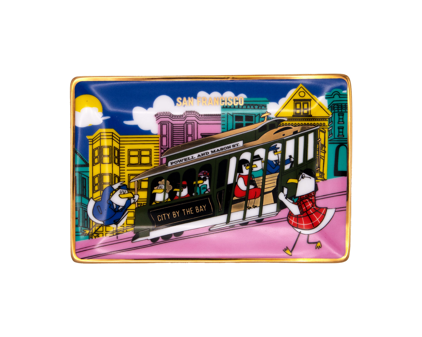 SF Gull Streetcar Porcelain Tray