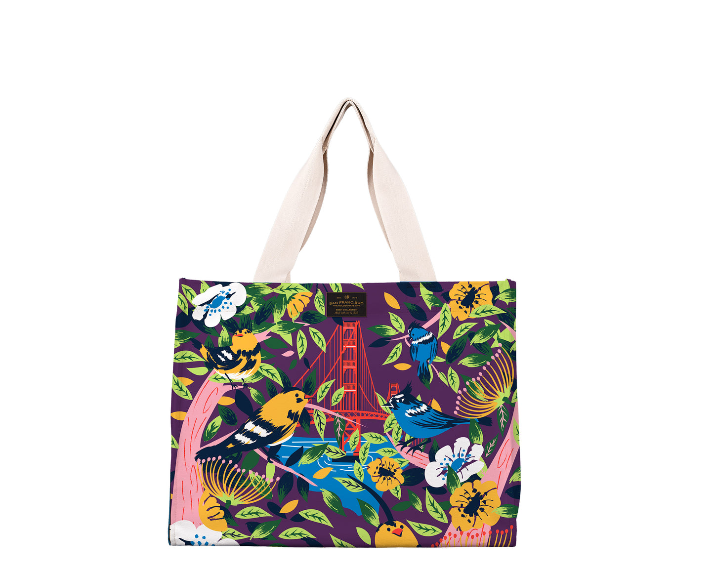 SF Golden Gate Finches Travel Tote Bag