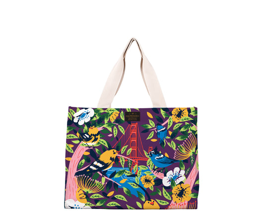 SF Golden Gate Finches Travel Tote Bag