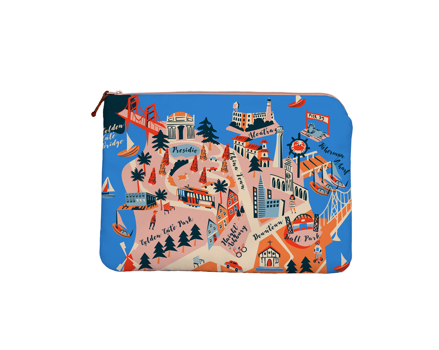 SF Map 13" Laptop Case
