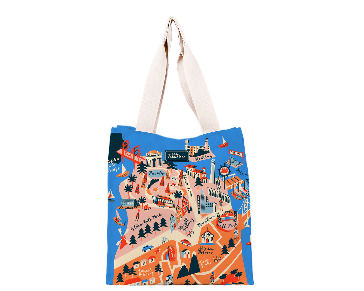 SF Map Shopping Bag