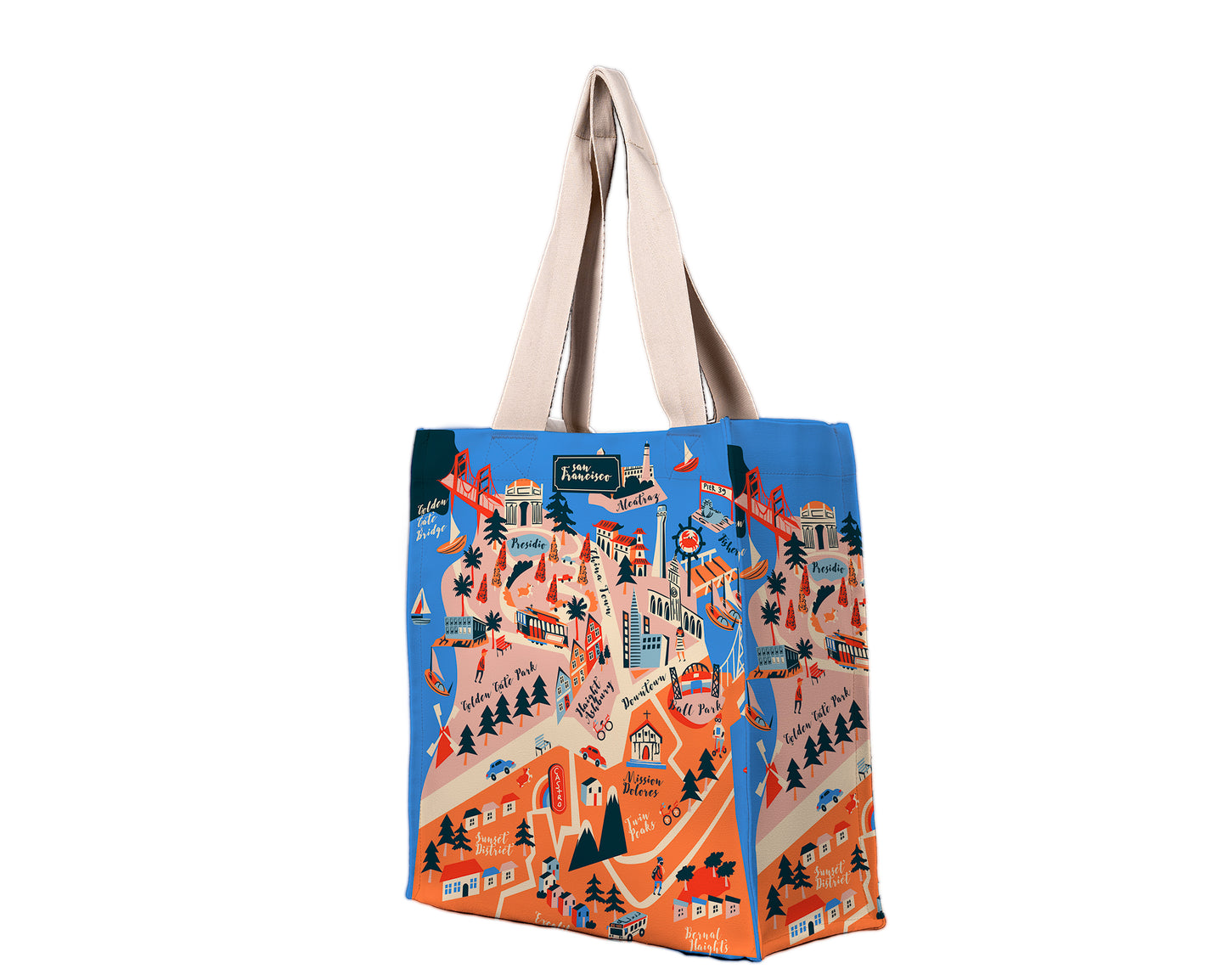 SF Map Shopping Bag