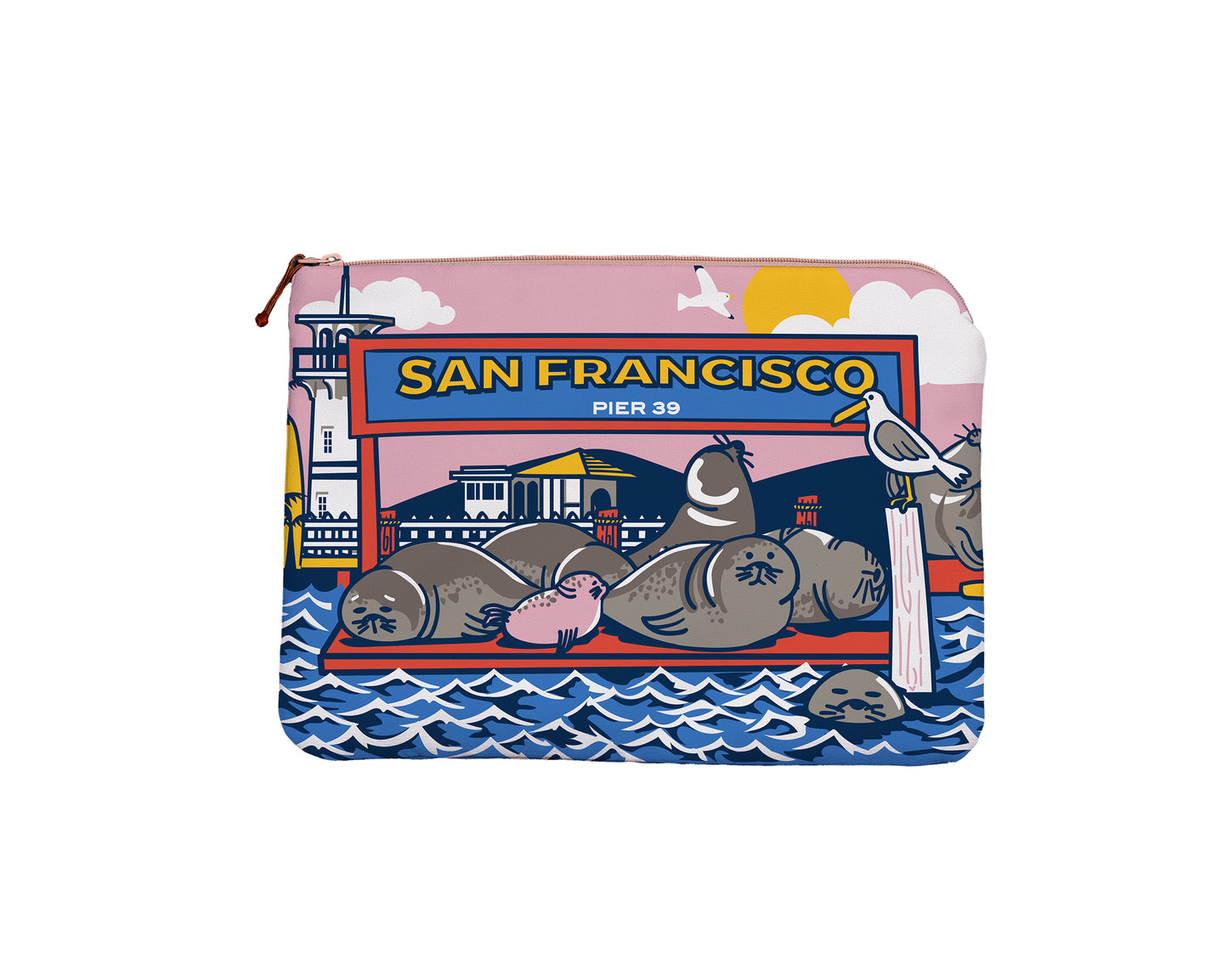 SF Pier 39 Seals 13" Laptop Case