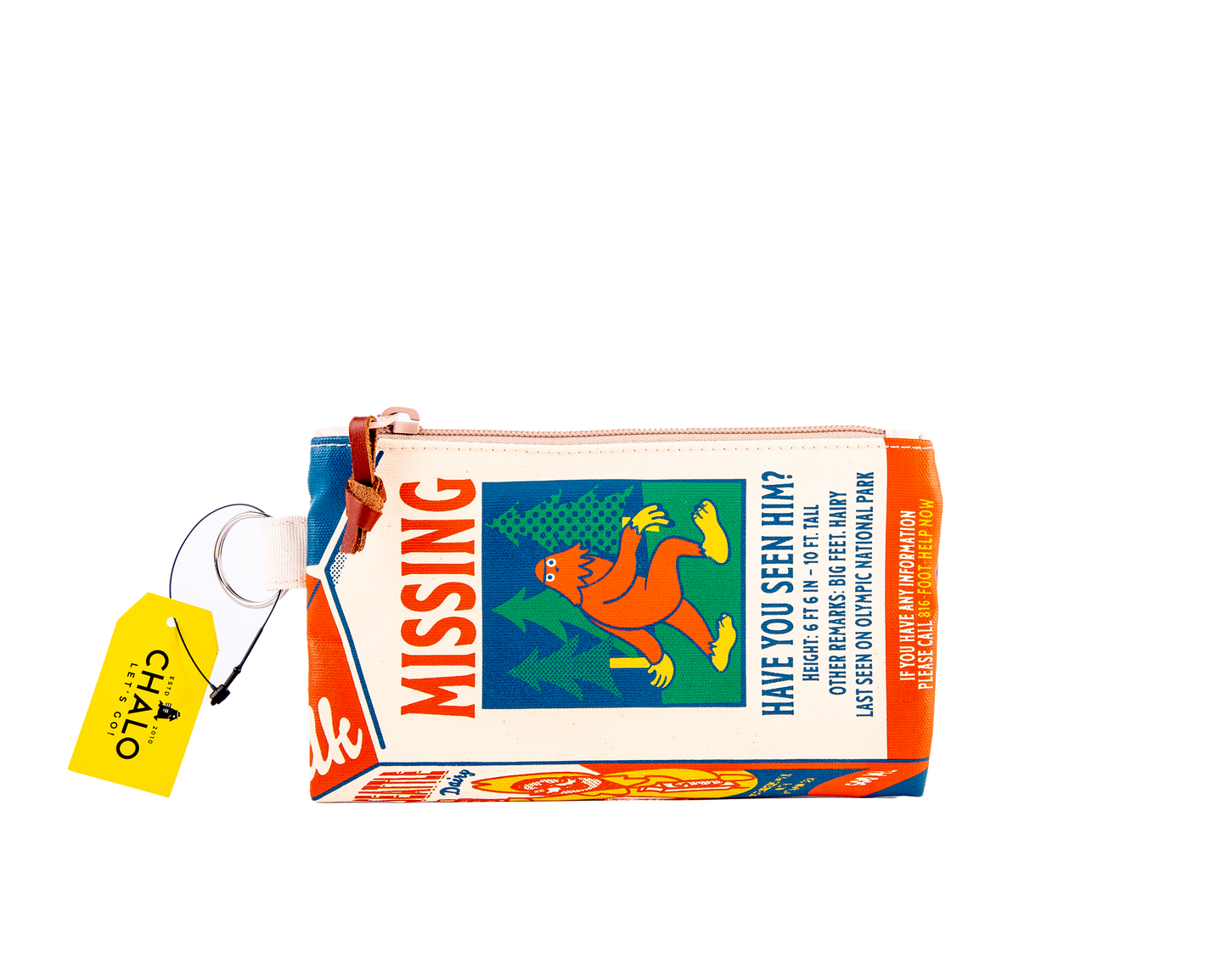 PNW Red Milk Carton Small Pouch