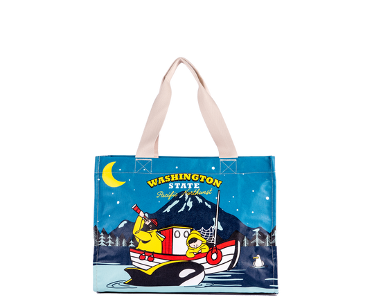 PNW Night Fishermen Travel Tote Bag