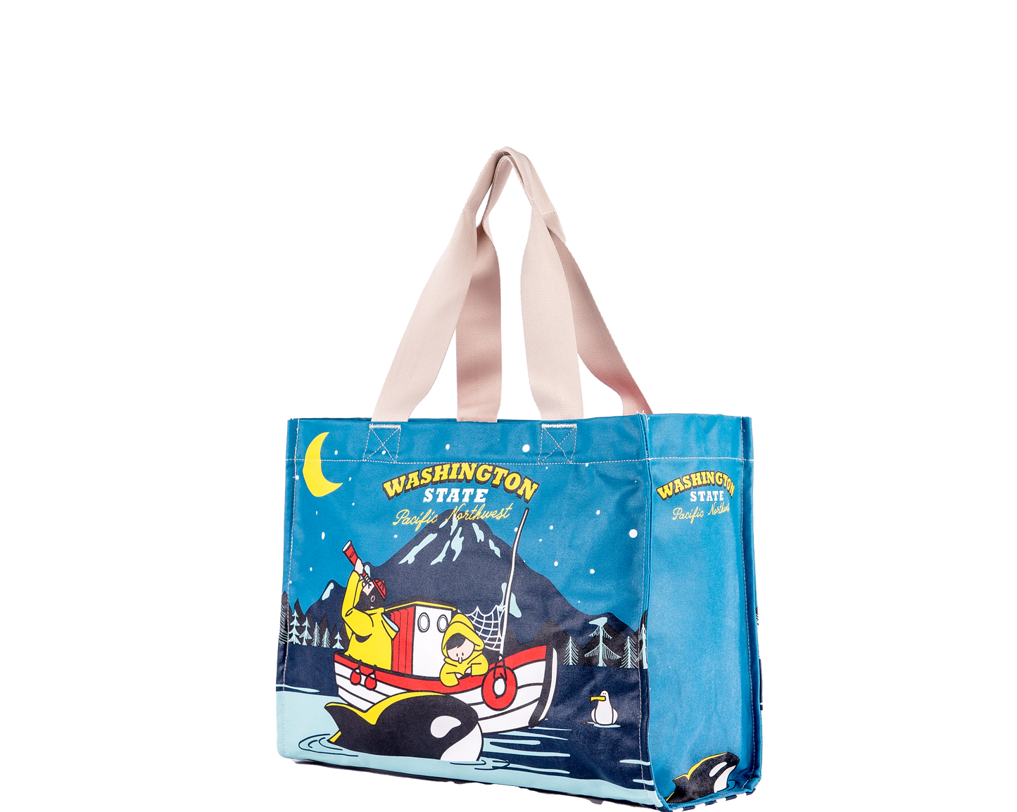 PNW Night Fishermen Travel Tote Bag