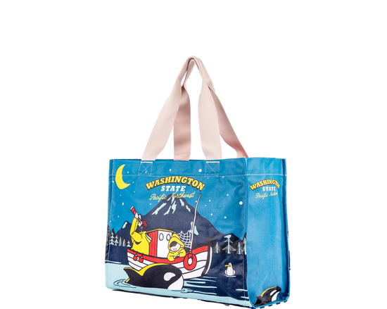 PNW Night Fishermen Travel Tote Bag