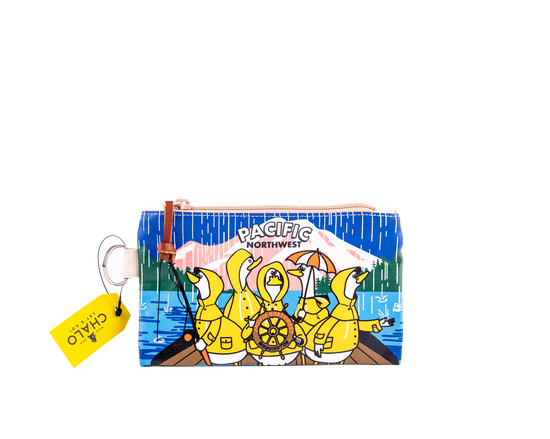 PNW Rain Ducks Small Pouch