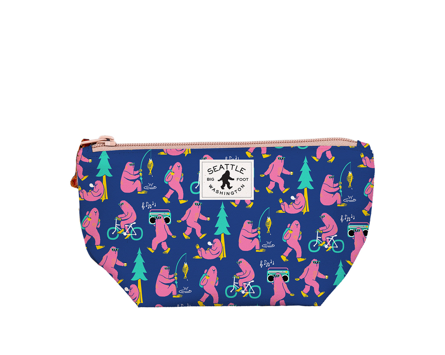 Seattle Big Foot Print Medium Pouch