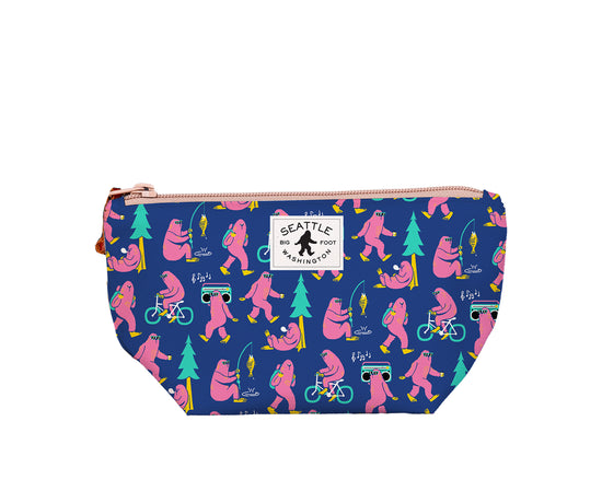 Seattle Big Foot Print Medium Pouch