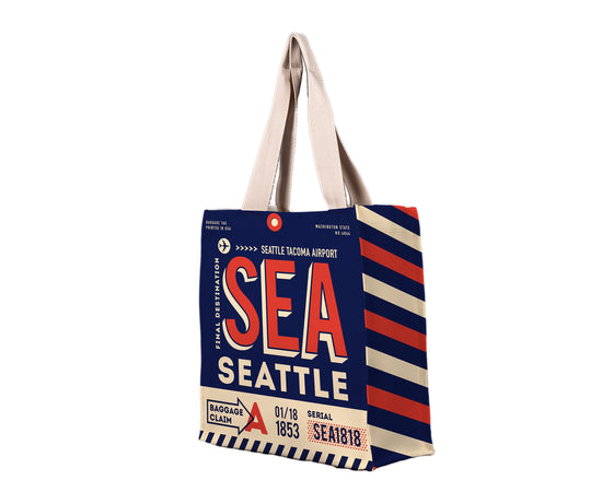 Seattle Luggage Tag Shopping Bag