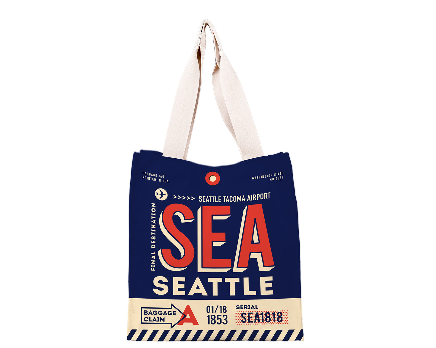 Seattle Luggage Tag Shopping Bag