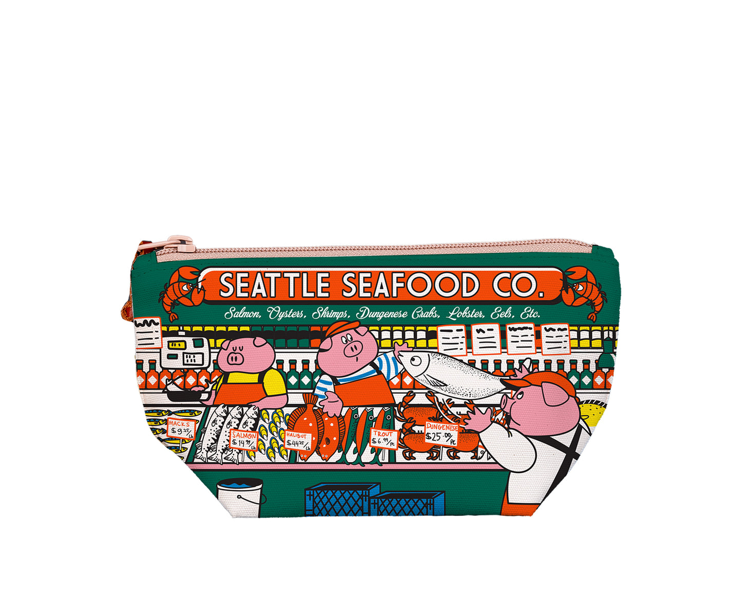 Seattle Piggy Seafood Co. Medium Pouch