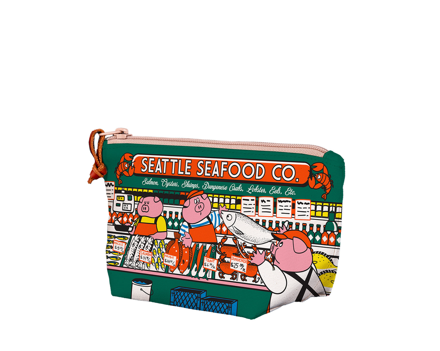 Seattle Piggy Seafood Co. Medium Pouch