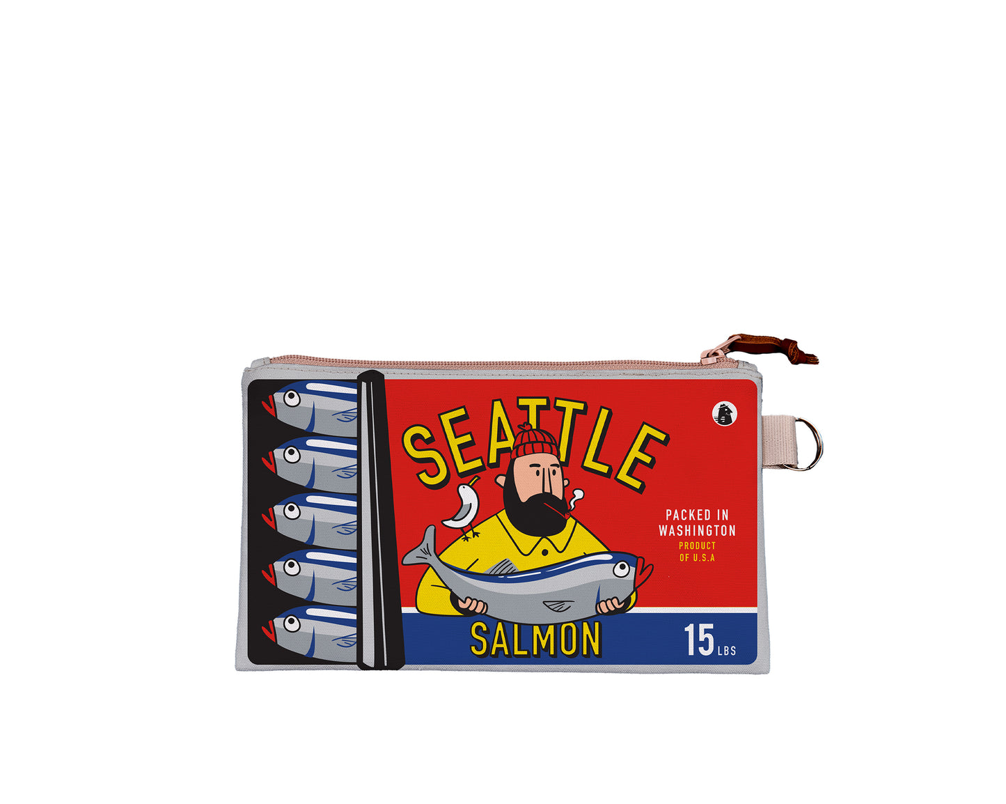 Seattle Salmon Can Travel Pouch