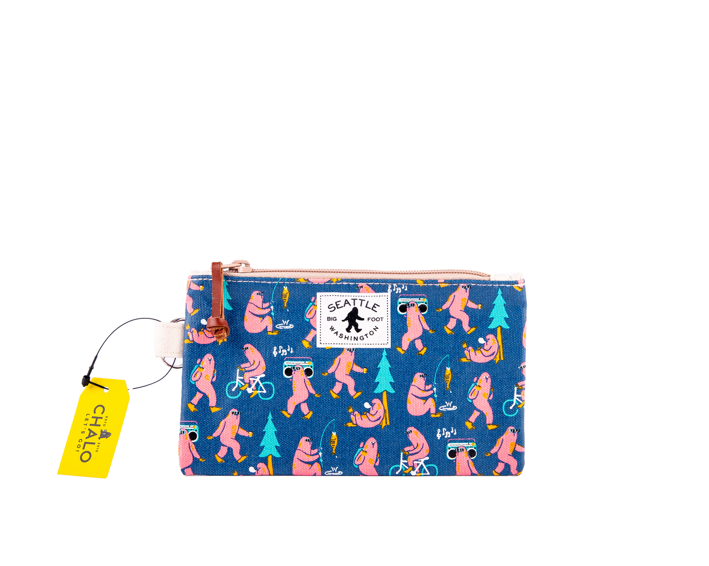 Seattle Big Foot Print Small Pouch