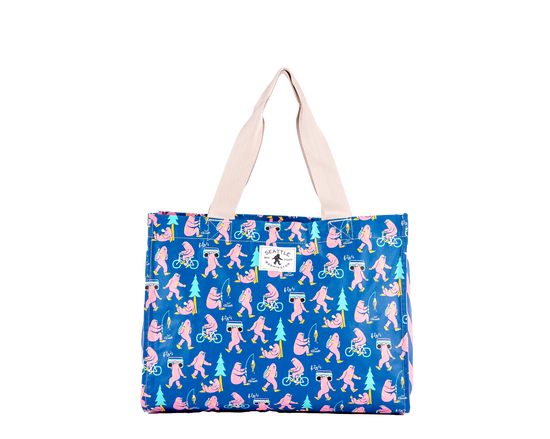Seattle Big Foot Print Travel Tote Bag