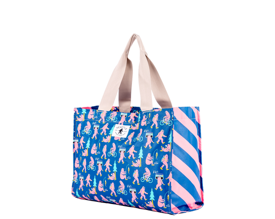Seattle Big Foot Print Travel Tote Bag