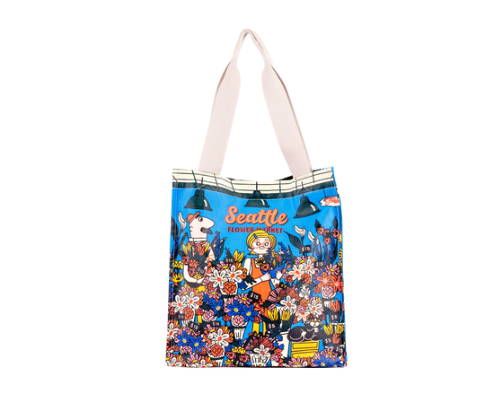 Seattle Floral Market Shopping Bag