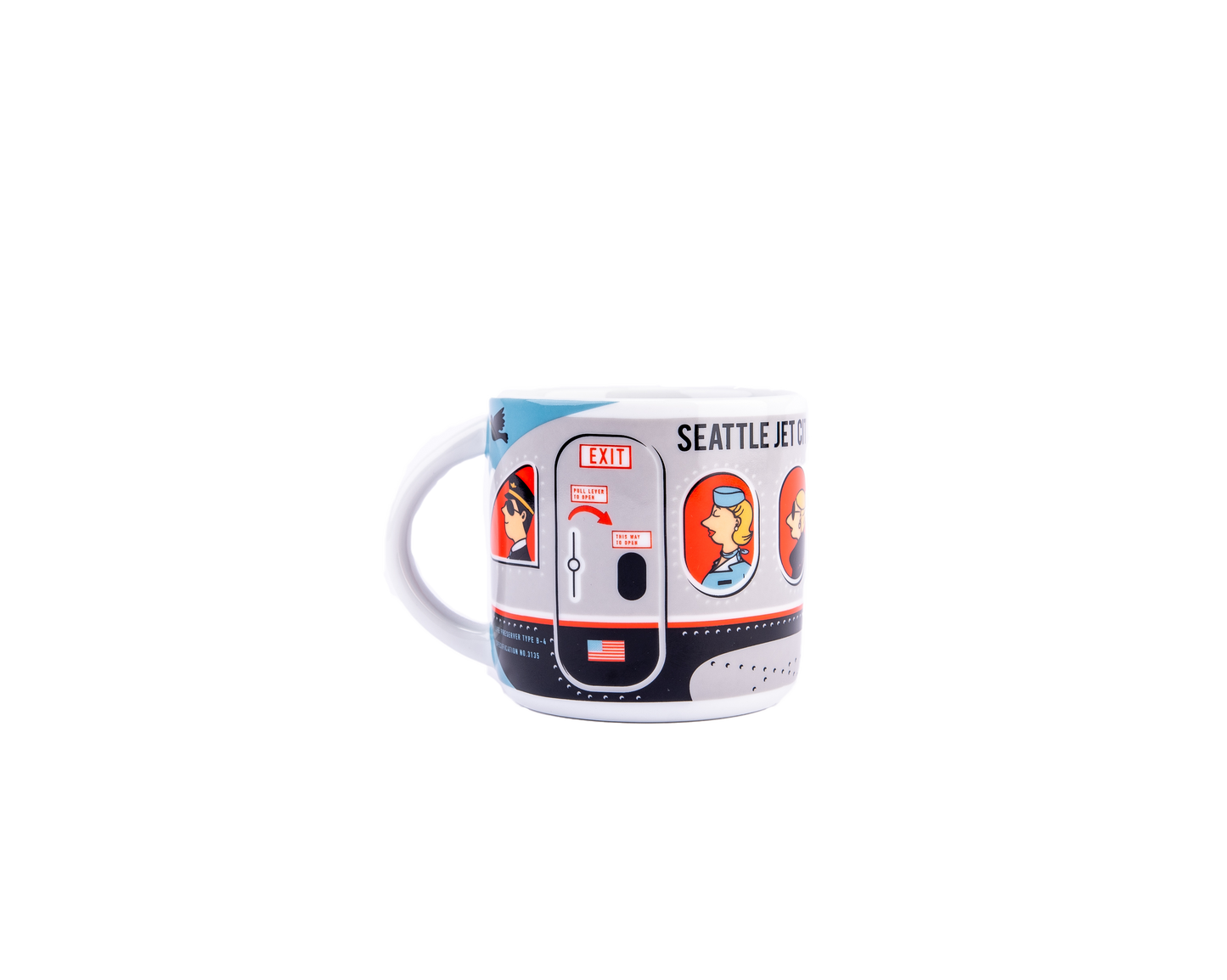 Seattle Jet Setter Porcelain Mug