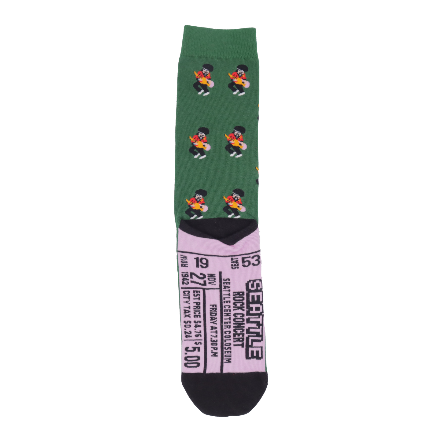 Seattle Jimi Hendrix Crew Socks