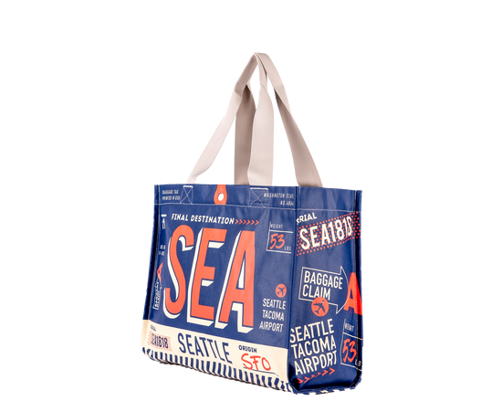 Seattle Luggage Tag Travel Tote Bag